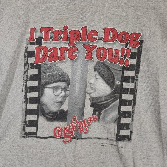 Vintage A Christmas Story I Triple Dog Dare You!!  Graphic T-Shirt 2XL - Picture 6 of 9